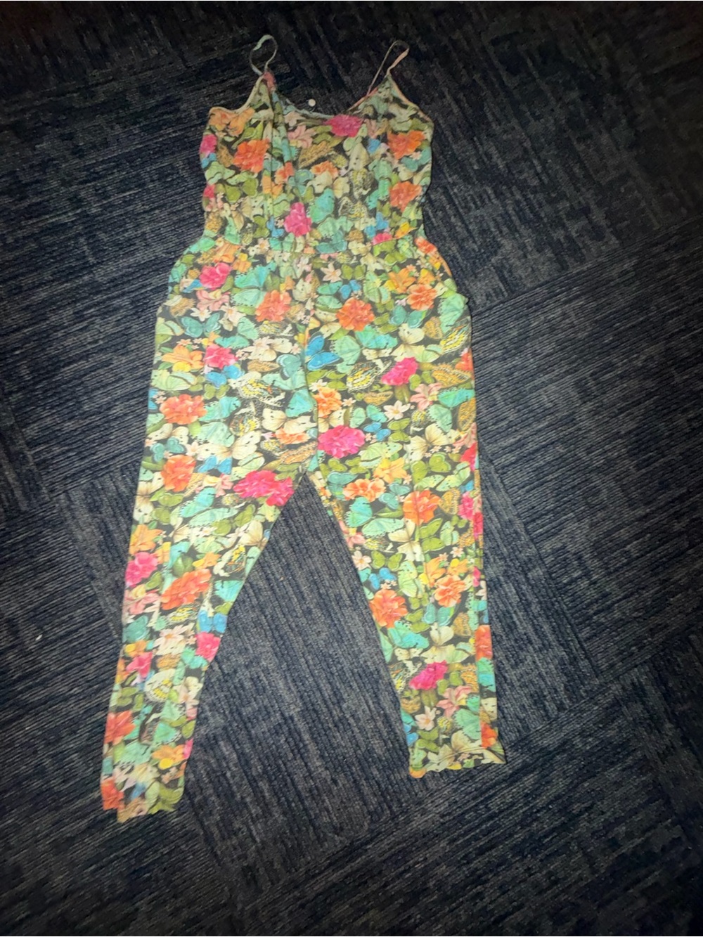 FARM Rio Floral Spaghetti-Strap Jumpsuit - Multi